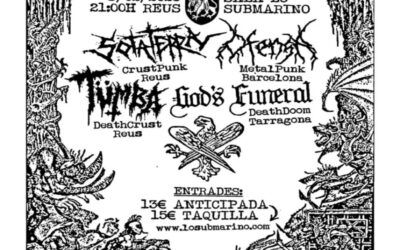 God’s Funeral + Tümba + Ofensa + Sota Terra | 8 Febrer | Lo Submarino (Reus)