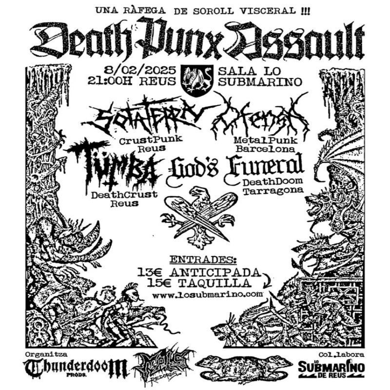 cartell god's funeral, tümba, ofensa, sota terra concert