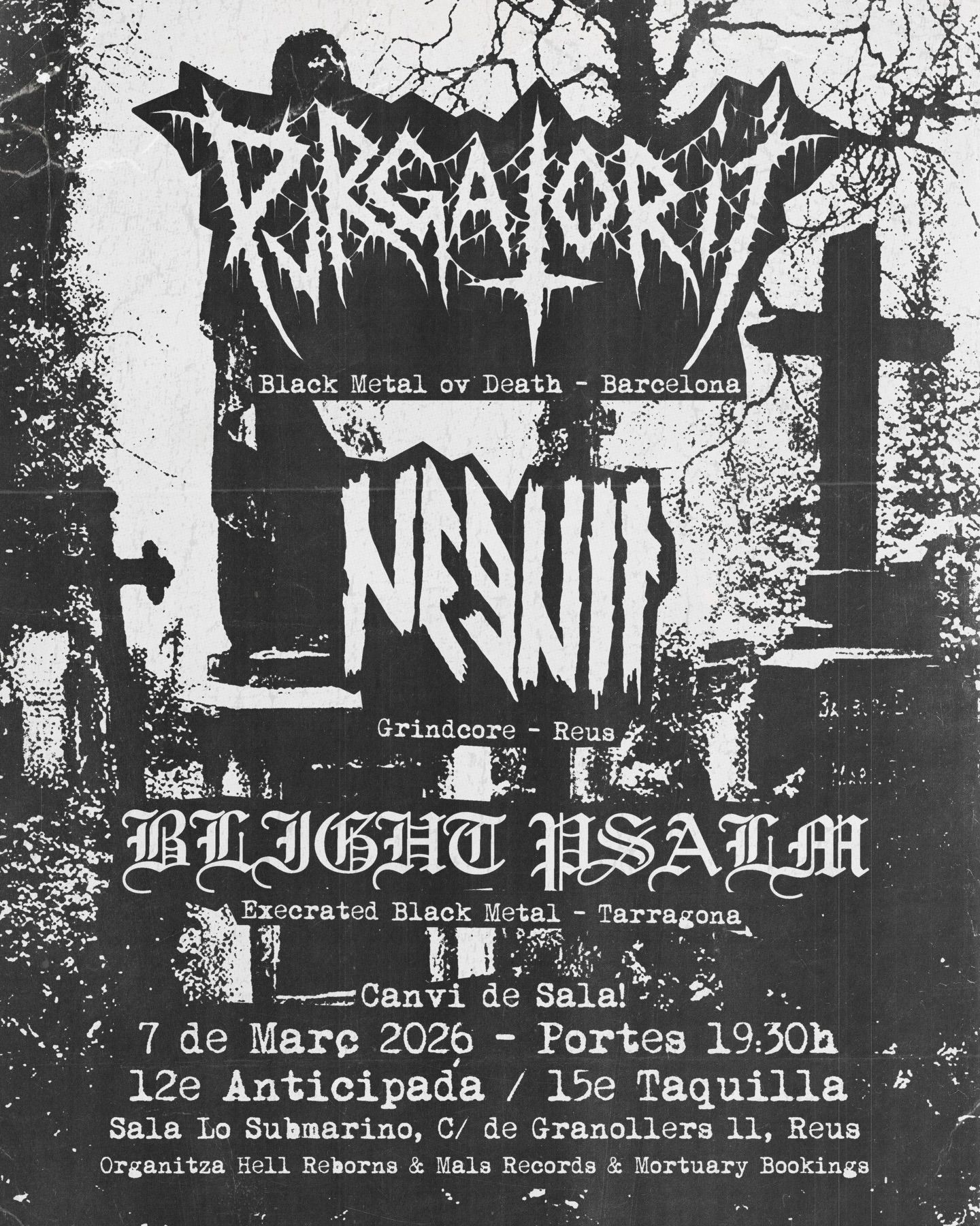 Pvrgatorii + Neguit + Blight Psalm | Lo Submarino (Reus) | 7 de març del 2026
