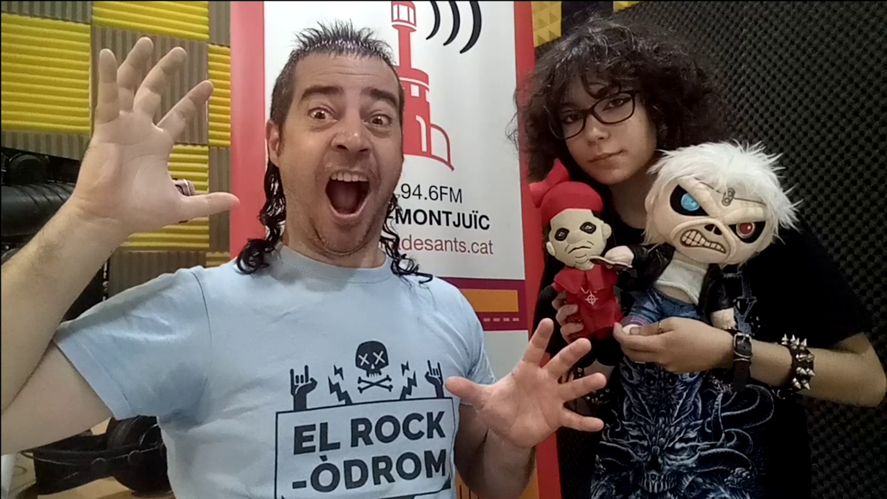 César Rojas fa el programa de ràdio El Rock-Òdrom