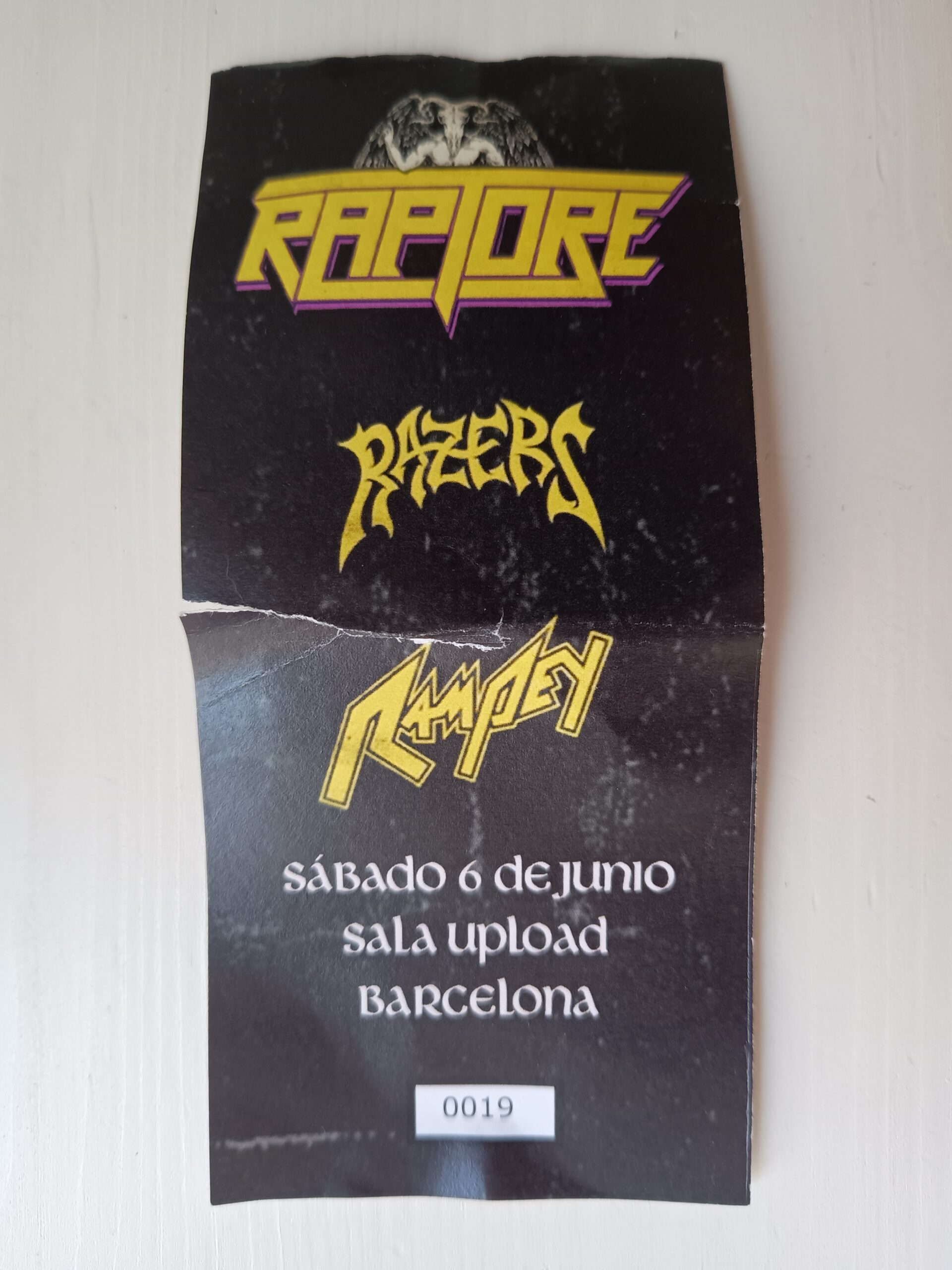 entrada concert raptore i rampey